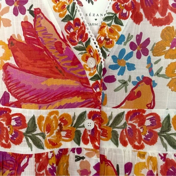 FARM Rio x Sézane Alamedee Maxi Dress, US 2 / FR 34, NWT 🇧🇷🇫🇷 - Picture 8 of 16